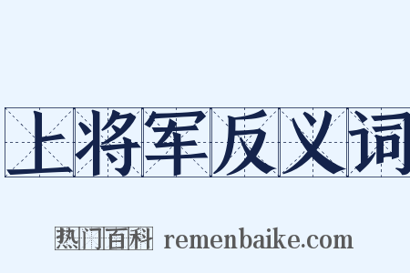 上将军反义词是什么意思的图片